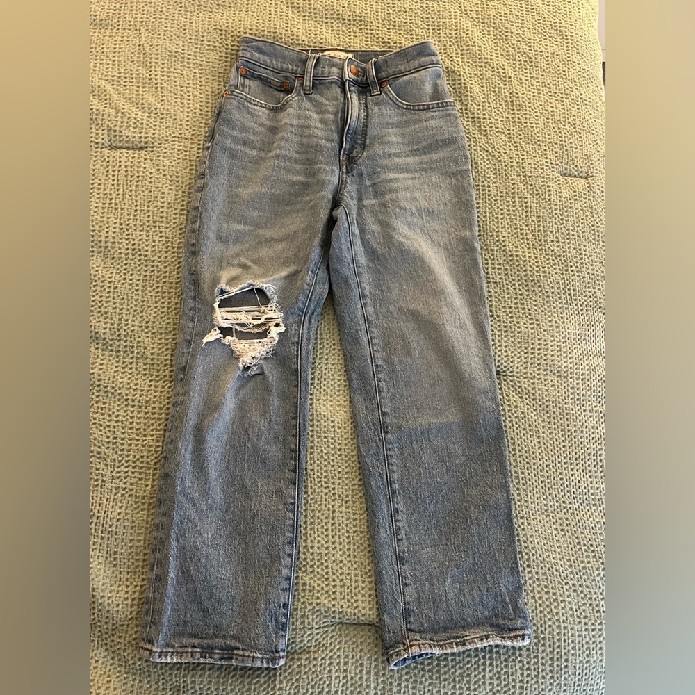 Madewell jeans- “The Perfect Vintage Straight Jean”. Size 24 Petite